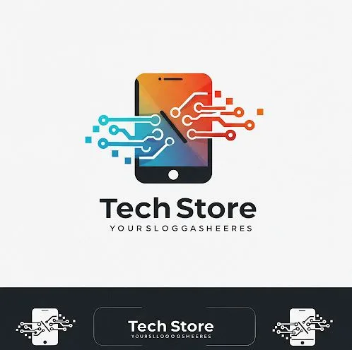 من المهم أن تستخدم شعارًا لمتجرك التقني بحيث